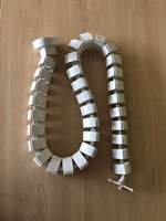 Manchon en spirale pour câbles, en forme de serpent, pour bureau, organisateur de câbles, collecteur de fils