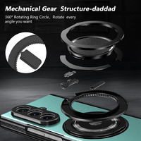 Funda Magnética Plegable a Prueba de Golpes con Protección de 360° para Samsung Galaxy Z Fold 8 Ultra 7 6 °   Protector de Pantalla de Vidrio Templado con Soporte Giratorio