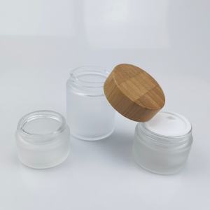 Tarros Cosméticos de Vidrio de Lujo a Precio de Mayoreo para Crema para el Cuidado de la Piel, Tarros Cosméticos Redondos Esmerilados con Tapas Herméticas, Crema Exfoliante para Ojos - Product Image 3