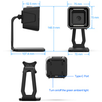Lector de Códigos de Barras USB con Cable Xincode, Escáner de Códigos de Barras 2D, Escaneo de Precios, Códigos QR para Supermercados, Tiendas, Puntos de Venta