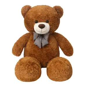미국 자이언트 테디 베어 봉제 장난감 슈퍼 소프트 테디 베어 박제 소녀를위한 인기있는 생일 및 발렌타인 선물