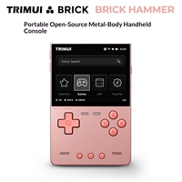 Console de jeu rétro portable en alliage d'aluminium CNC en métal écran IPS 3,2 "stockage de 8 Go extensible à 1 To