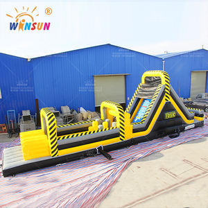 WINSUN - Circuito de Obstáculos Ninja Warrior para Adultos y Niños, Equipo para Juegos al Aire Libre para Adultos, Circuito de Obstáculos Inflable <span class=keywords><strong>Wipeout</strong></span> de Alquiler - Product Image 5