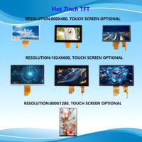 Sıcak Satış 7 inç IPS TFT LCD Modülleri 800x480/1024x600/800x1280 Çözünürlük RGB/MIPI/MUC Arayüzlü Dokunmatik Panel LCD Ekran