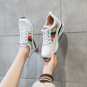 Zapatos Deportivos Casuales de Primavera para Mujer, Zapatos de Moda para Caminar y Hacer Cricket, con Amortiguación, de Piel Vacuna, Ligeros - Product Image 3