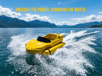 Bateau à moteur à gaz de qualité commerciale |    Kart aquatique pour parc aquatique et attractions touristiques