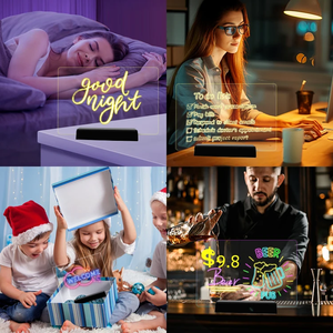 Rgb ánh sáng điện tử có thể sạc lại bảng tin vẽ máy tính bảng Toddler đồ chơi cho trẻ em trẻ em - Product Image 4