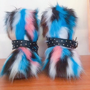Nouvelles Bottes <span class=keywords><strong>de</strong></span> <span class=keywords><strong>Neige</strong></span> Hiver 2026 pour <span class=keywords><strong>Femme</strong></span> en Fausse Fourrure Peluche, à Sangles Croisées, Amincissantes, Chaudes, Polyvalentes, Anti-Poils <span class=keywords><strong>de</strong></span> Raton Laveur, Basses, en Plastique - Product Image 3