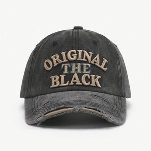 Wholesale Unisex Customized 3d Embroidery Logo <b>Vintage</b> <b>Hats</b> High Quality Distressed Baseball Caps - Product Image 4