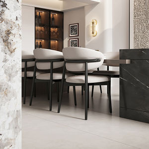 Kadife/sherpa ahşap <span class=keywords><strong>Vintage</strong></span> yemek sandalyeleri Nordic rahat döşemeli mobilya sandalyeler olaylar restoran için - Product Image 2