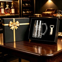Xipan – Coffret cadeau de chopes à bière en verre personnalisées, gravées, avec logo sur mesure, pour cadeaux d'entreprise et promotion commerciale