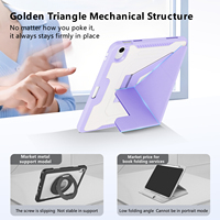 Étui magnétique antichoc pour tablette iPad 10e/11e génération A16 Air 5 10.9 Pro 11 pouces M2/M3/M4, support intelligent, moule privé, avec support pour stylet