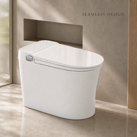 Offre Spéciale – WC intelligent monobloc avec réservoir encastré et bidet électrique, en céramique, pour villas, hôtels, écoles et salles de bain.