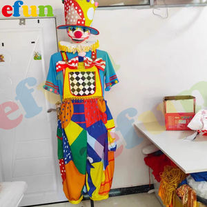 Efun MOQ 1 pieza divertido caminar al por mayor fiesta Joker traje <span class=keywords><strong>gordo</strong></span> circo <span class=keywords><strong>payaso</strong></span> Cosplay <span class=keywords><strong>payaso</strong></span> mascota <span class=keywords><strong>disfraz</strong></span> para la venta - Product Image 2