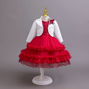 Commercio all'ingrosso Ready Stock 3 pezzi Set Tulle abito gonfio con giacca e borsa per bambini ragazze festa di <span class=keywords><strong>compleanno</strong></span> vestito - Product Image 2