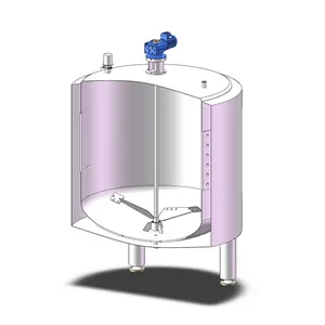 CE ile çin'den 1000L aşçı ceketli su ısıtıcısı karıştırma tankı