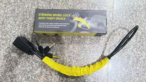 Blocco <span class=keywords><strong>Antifurto</strong></span> a U in Acciaio per Volante Auto con 3 Chiavi, Dispositivo di Blocco Cintura di Sicurezza per Auto, Camion, SUV, Furgoni, Camper - Product Image 3