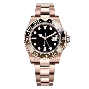 Classic GMT Bezel Design Automatic Mechanical <strong>Watch</strong> Sapphire Crystal Dial Stainless Steel Bracelet 100 Bar Water Resistant Date - Product Image 2
