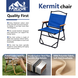 Silla de Camping Premium Estilo Kermit, Grande, Resistente, de Doble Capa, para Jardín, Banquetes, con Logotipo Personalizado, Suministro al por Mayor de Fábrica - Product Image 2