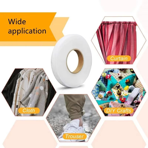 Băng dính hai mặt Dễ nóng chảy interlining nóng chảy dính <span class=keywords><strong>web</strong></span> cho quần may mặc 0.8/1/1.2/1.5/2/2.5/3cm/cuộn đơn - Product Image 6