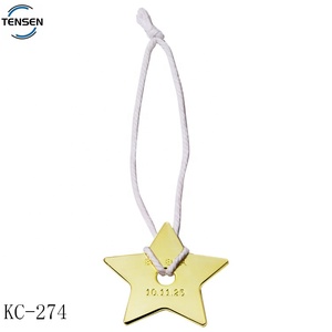 Etiquetas de letras de Metal para ropa sin níquel, llavero personalizado, bolsas de diseño de letras, logotipos dobles, etiqueta de cadena de Metal con cierre - Product Image 6