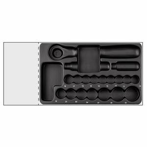 Juego de llaves de impacto Usag de 1/2 pulgada, acero al cromo vanadio, 37x28x8 cm, kit de herramientas manuales para reparación automotriz - Product Image 1