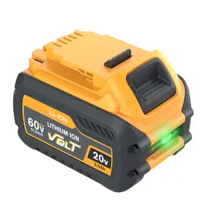 9.0Ah מקס החלפת ליתיום נטען לdewalt 20V/60V/120V DCB606 DCB609 DCB205 DCB204 DCB206 DCB209 DCB182 PowerTool