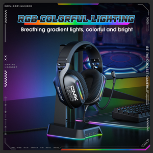 Bán Buôn Tai Nghe Chơi Game onikuma X12 Nhà Máy Giá Màu Đen RGB Có Dây USB PC Gamer Chơi Game Tai Nghe Tai Nghe Với Microphone - Product Image 3