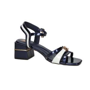 Sandalias de Tacón para Mujer Laura Biagiotti, Azul y Blanco, 37 cm, Tacón de 5.5 cm - Product Image 2