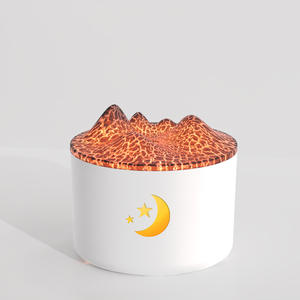 Humidificateur à flamme YX-1500 800 ml, diffuseur d'arômes USB, mini veilleuse blanche pour usage domestique - Product Image 1