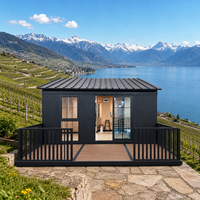 Maison conteneur à toit incliné de 20 pieds, norme européenne, maison modulaire préfabriquée, commande en gros, prise en charge des services OEM et ODM