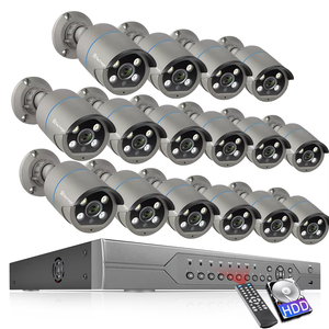 Techage 16CH H.265 4MP PoE ai màu đêm tầm nhìn an ninh Hệ thống camera với hai chiều âm thanh CCTV thông minh phát hiện con người - Product Image 1