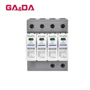 GADA 35mm AC SPD Lightning Arrester 80KA 4P 280V for Home Power System Surge Protective Device