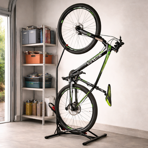 Support de présentation de vélo 3-en-1 en acier robuste, réglable, multifonctionnel, détachable, pour montage au sol, support de stationnement et de réparation, finition poudrée - Product Image 6