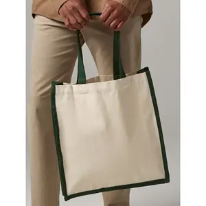 Sac fourre-tout en toile Westford Mill Shopper Gallery, merchandising personnalisé - Product Image 1