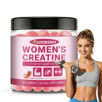 Gummies de créatine monohydrate pour femmes OEM 5000mg – Complément énergétique pré-entraînement sans sucre avec collagène et BCAA