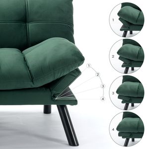 Canapé-lit confortable Loveliving, canapé-lit convertible en mousse à mémoire de forme, canapé-lit réglable pour le bureau, la maison, la chambre à coucher - Product Image 4