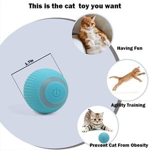 Pelota Interactiva Ecológica Recargable con Catnip para Gatos y Perros - Juguete Inteligente de Entrenamiento con Movimiento Automático - Product Image 4
