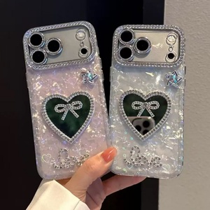 เคสโทรศัพท์ Senyork ลายเพชร กล้องลายหินอ่อน IMD รูปหัวใจพร้อมสายคล้องมุก สำหรับ iPhone 17pro 16 15 14plus - Product Image 2
