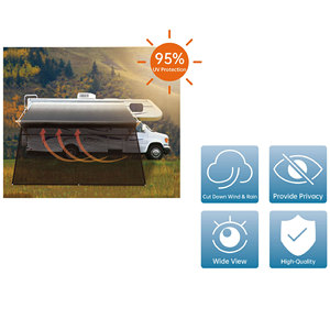 Toldo para Remolque de Camping Awnlux, Pantalla de Protección Solar, Malla Negra, <span class=keywords><strong>Bloqueador</strong></span> de Rayos UV para la Parte Delantera del Toldo - Product Image 5