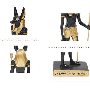 Estatua de resina de Anubis, Estatua de la <span class=keywords><strong>muerte</strong></span> del Antiguo Egipto para manualidades de sala de estar o recuerdos, adorno ESB04 - Product Image 3