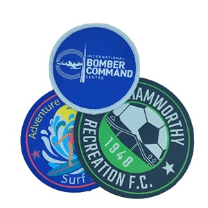 Custom Embroidered Patches Guangdong Wholesale Custom Hat <b>Badge</b> High Quality Factory Colorful Clothing Woven Patches for Caps - Product Image 1