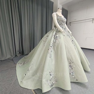 Robes de Quinceañera Lsany253 – Robe de Soirée sans Manches, Dos Nu, Grande Jupe Traînante, Performance Scénique, Jupe de Princesse Jancember - Product Image 4