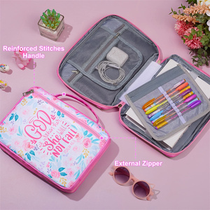 Bolsa Grande para Biblia con Asa, Accesorios para Estudio Bíblico para Niños, Estuche Multifuncional para Transportar Libros, Funda para Biblia de Iglesia - Product Image 3