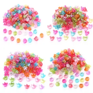Transparent series fashion gift color frosted plastic baby hairpin bear claw clip children's hairpin accessories