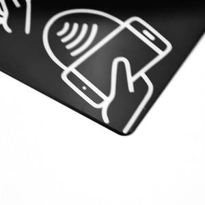 Panneau en plastique acrylique imperméable et résistant aux rayures, étiquette personnalisée, logo OEM, impression d'écran, surface vernie pour l'emballage - Product Image 3