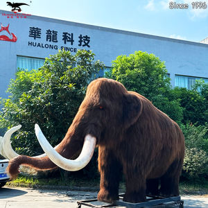 Modèle géant d'animal préhistorique pour musée, centre commercial, parc à thème, bête à dents sculptées, loups, mammouth - Product Image 6