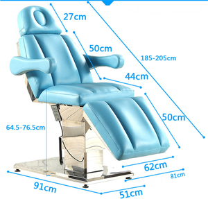 Table de massage électrique réglable Kisen pour salon de beauté professionnel, spa, soins des cils et du visage – En vente - Product Image 6