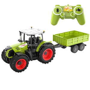DoubleE 1/16 <span class=keywords><strong>RC</strong></span> <span class=keywords><strong>Farmer</strong></span> Tractor camión volquete 2,4G <span class=keywords><strong>RC</strong></span> agrícola basculante remolque modelo ingeniería coche Juguetes - Product Image 1