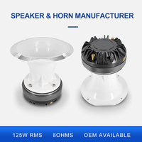Haut-parleur de klaxon de voiture en titane personnalisé de 2 pouces, 125 W RMS, 250 W MAX, 8 ohms, 110 dB, bobine vocale de 2 pouces, OEM